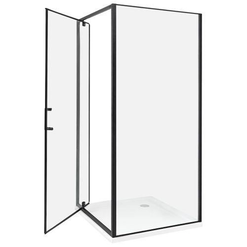 Cabine De Douche Darli 90 X 90 X 185 Cm Noir