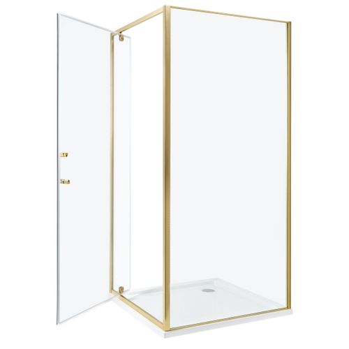 Cabine De Douche Darli 90 X 90 X 185 Cm Doré