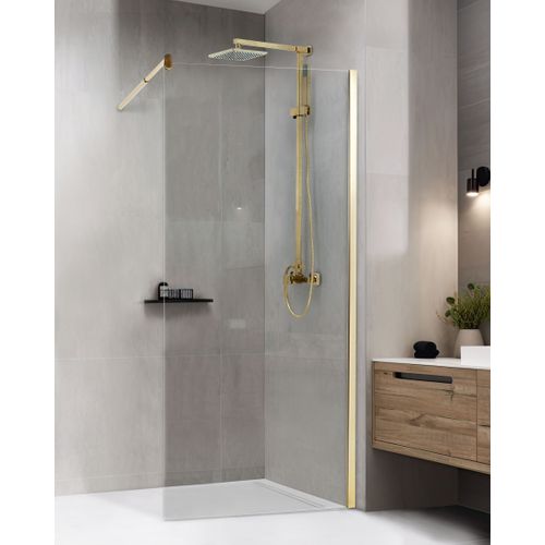 Parois De Douche Ahaus 90 X 190 Cm Doré