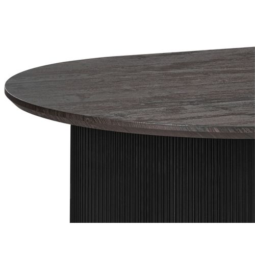 Table De Repas Savory Noir 180 Cm 90 Cm