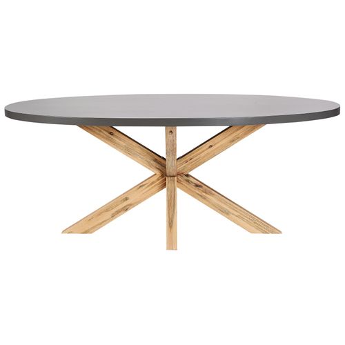 Table De Salle à Manger De Jardin Oristano 190 Cm 100 Cm Béton Gris