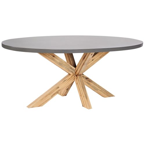 Table De Salle à Manger De Jardin Oristano 190 Cm 100 Cm Béton Gris