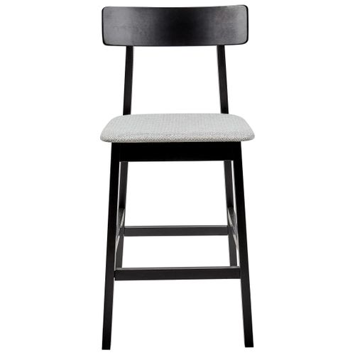 Lot De 2 Chaises De Bar Isanti Bois Noir/gris