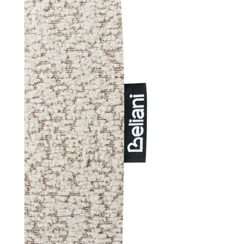 Lot De 2 Chaises De Salle à Manger Blane Bouclé Marron Foncé/beige