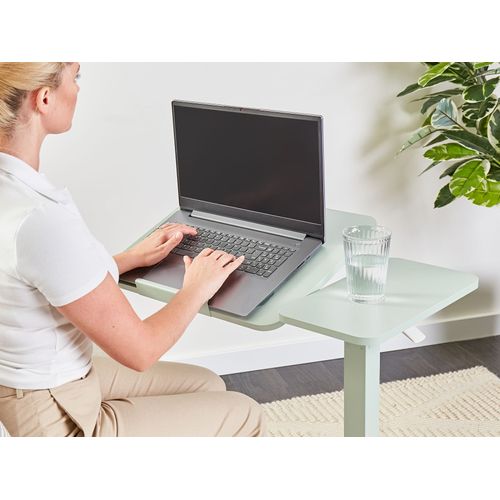 Bureau Réglable Manuellement En Hauteur Pour Ordinateur Portable Schola Vert Clair 70 Cm 40 Cm