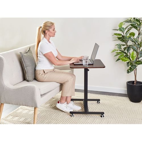 Support Réglable Pour Ordinateur Portable 65 X 48 Cm Bois Foncé Academia