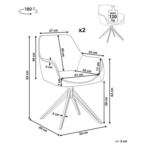 Lot De 2 Chaises De Salle à Manger Jodar Beige Clair
