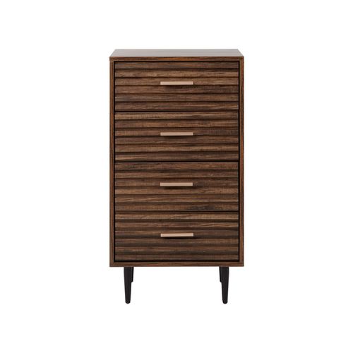 Commode à 4 Tiroirs Keith Marron Foncé