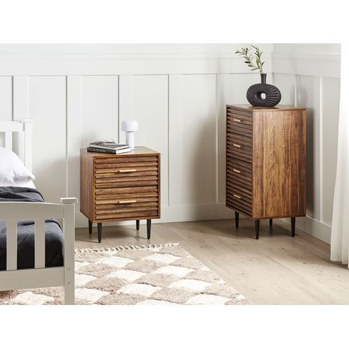 Commode à 4 Tiroirs Keith Marron Foncé