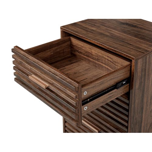 Commode à 4 Tiroirs Keith Marron Foncé