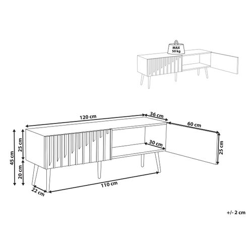 Meuble TV Dalcross Marron/noir