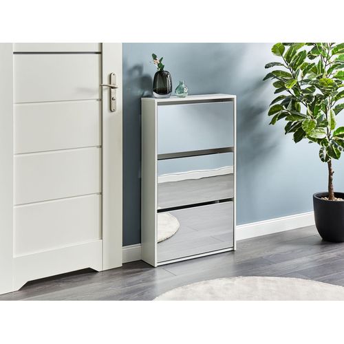 Meuble à Chaussures Midfield Avec Rangement Blanc