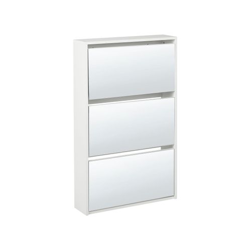 Meuble à Chaussures Midfield Avec Rangement Blanc