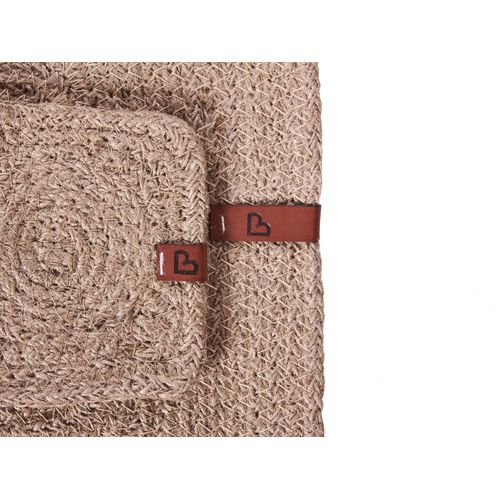 Ensemble Sets De Table Et Sous-verres Saltbush Naturel Jute