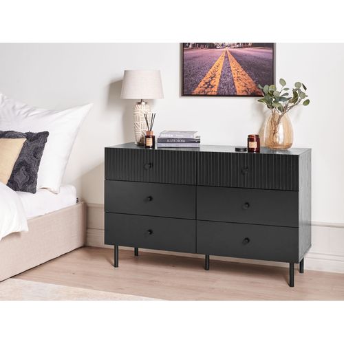 Commode à 6 Tiroirs Coventry Noir