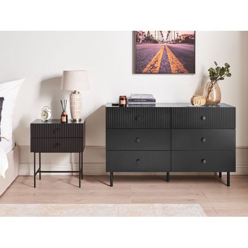 Commode à 6 Tiroirs Coventry Noir