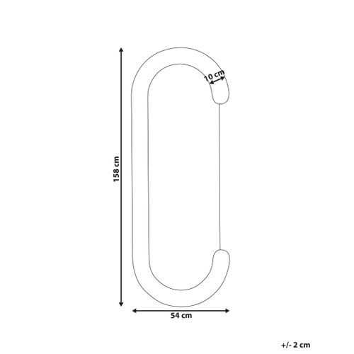 Miroir Loches 54 Cm 158 Cm Velours Noir
