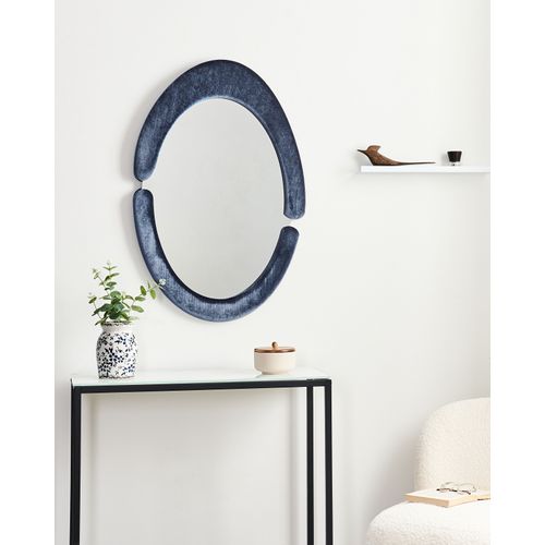 Miroir Massay 53 Cm 90 Cm Velours Bleu Foncé