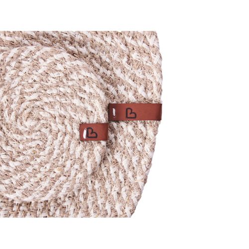 Ensemble Sets De Table Et Sous-verres Pipturus Naturel Jute