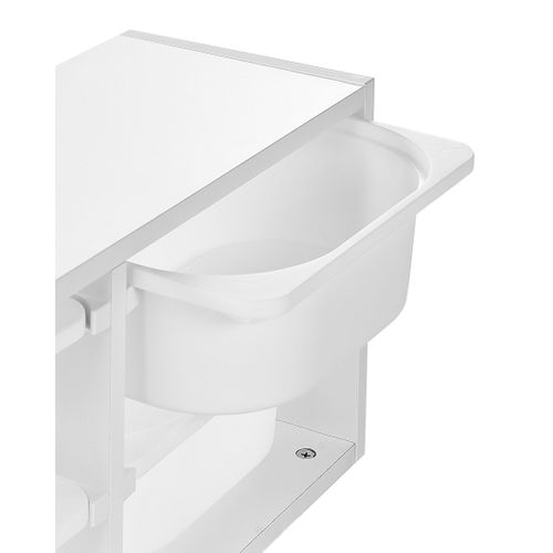 Étagère Murale Avec Bacs De Rangement Tobin Blanc