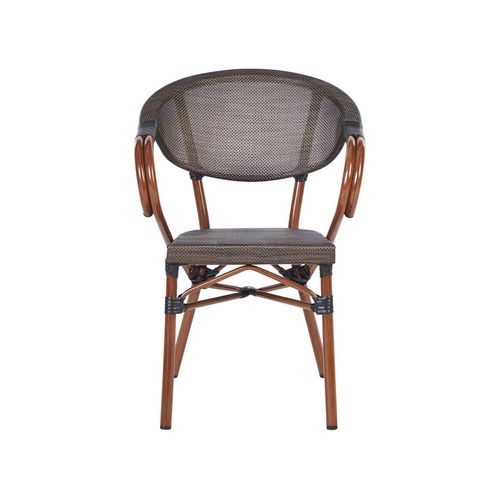 Salle à Manger De Jardin 4 Places Caspri Ii Métal Gris