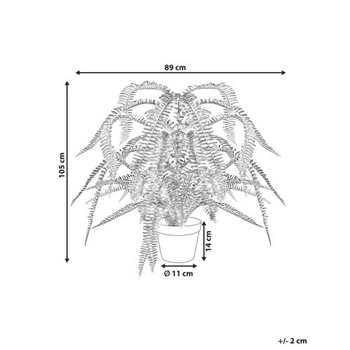 Plante Artificielle Fern Leaf Plant 105 Cm Vert