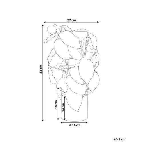 Plante Artificielle Monstera Adansonii 53 Cm Vert
