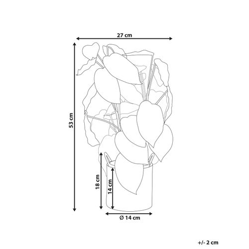 Plante Artificielle Monstera Adansonii 53 Cm Vert