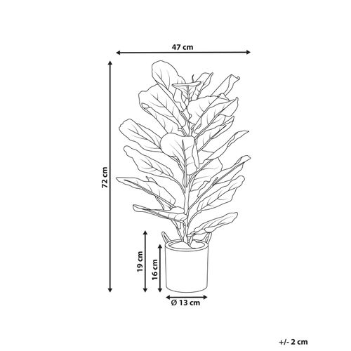 Plante Artificielle Fiddle Leaf Tree 72 Cm Vert