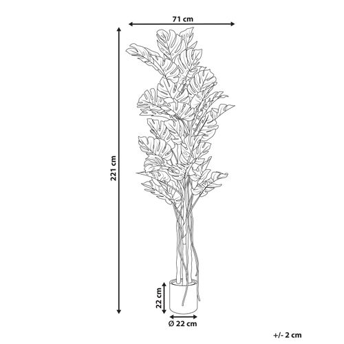 Plante Artificielle Monstera Plant 221 Cm Vert