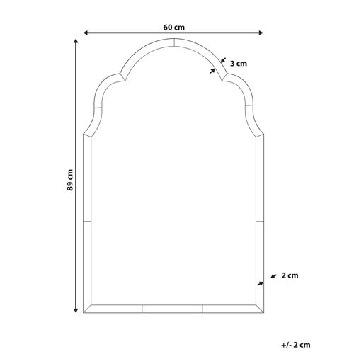 Miroir Norville 60 Cm 89 Cm Cuivré