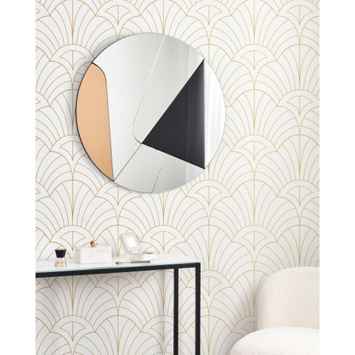 Miroir Trouville 80 Cm 80 Cm Noir/doré