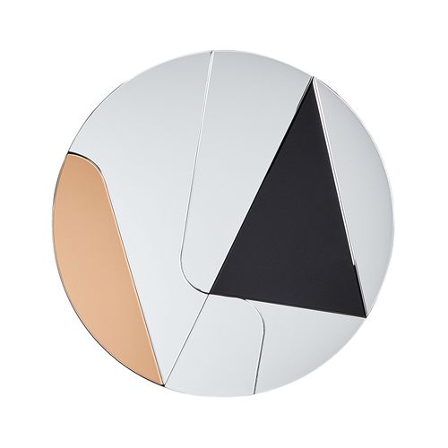 Miroir Trouville 80 Cm 80 Cm Noir/doré