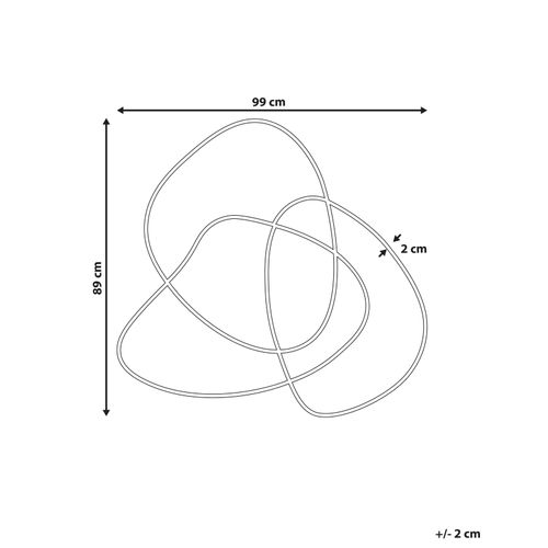 Miroir Tailly 99 Cm 89 Cm Noir