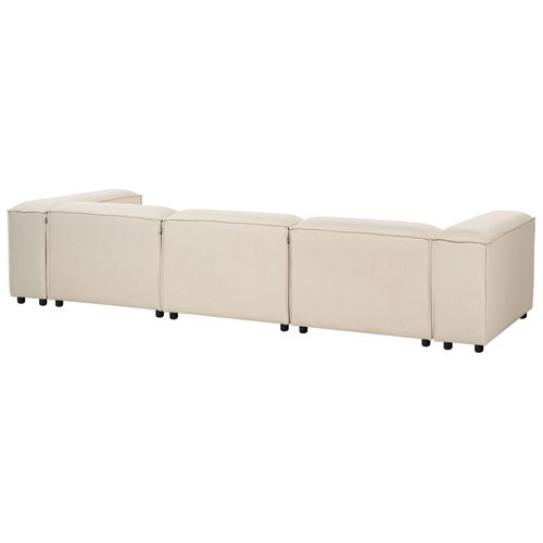 Canapé Modulable 3 Places Ardal Tissu Beige