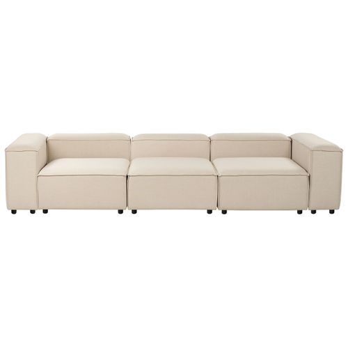 Canapé Modulable 3 Places Ardal Tissu Beige