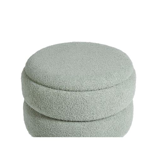 Tabouret De Rangement Okaton Bouclé Vert