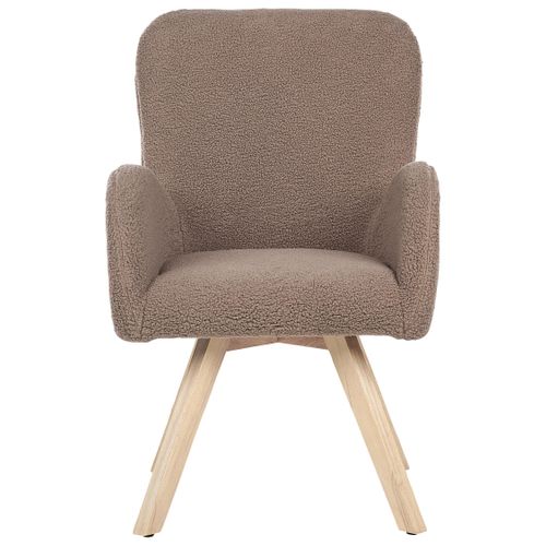 Fauteuil Bjarn Bouclé Marron