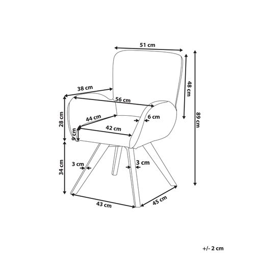 Fauteuil Bjarn Bouclé Marron