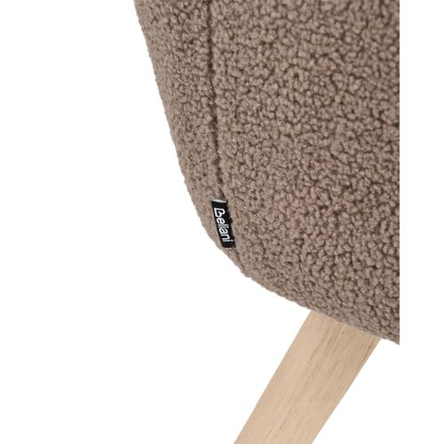 Fauteuil Bjarn Bouclé Marron