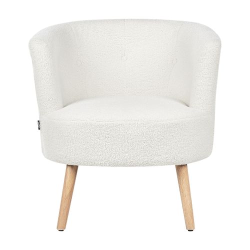 Fauteuil Odenzen Bouclé Blanc