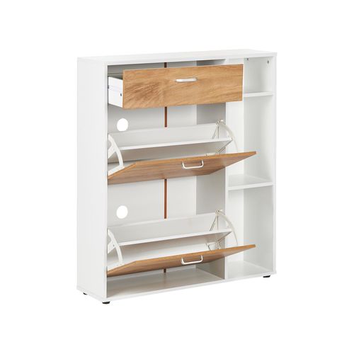 Meuble à Chaussures Mackay Marron Clair/blanc