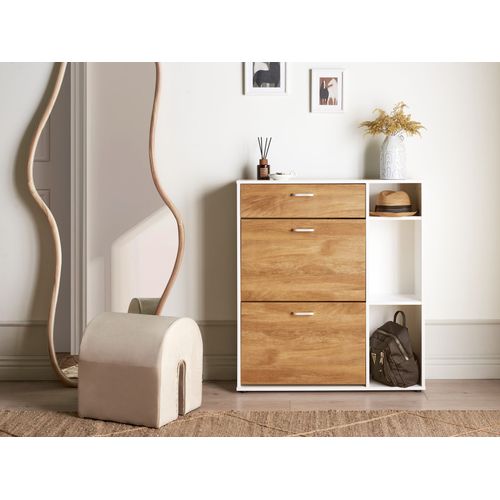 Meuble à Chaussures Mackay Marron Clair/blanc