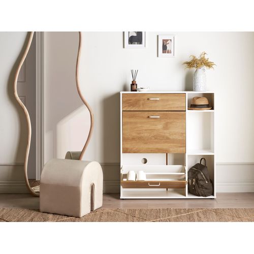 Meuble à Chaussures Mackay Marron Clair/blanc