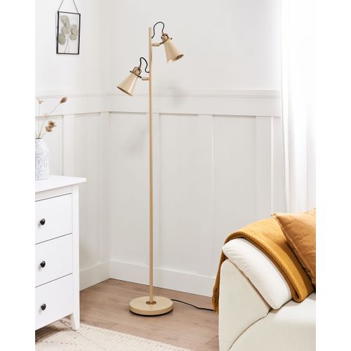 Lampadaire Moyola Réglable Métal Beige