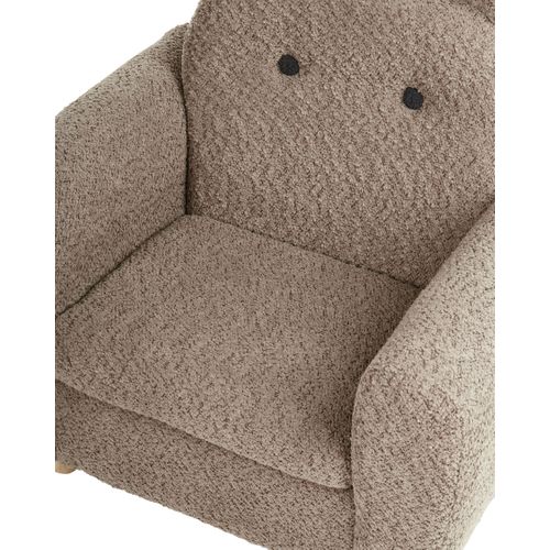 Fauteuil Pour Enfants Hippopotame Maribo Bouclé Marron