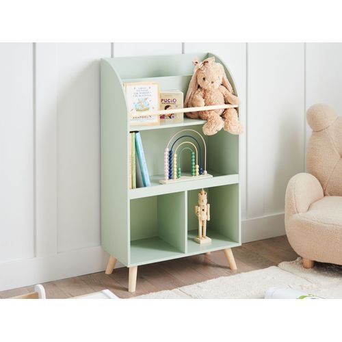 Bibliothèque 3 Étagères Liloet 102 Cm Vert Clair