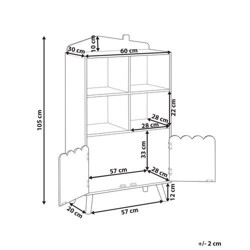 Étagère à 2 Niveaux Lackey 105 Cm Vert Clair