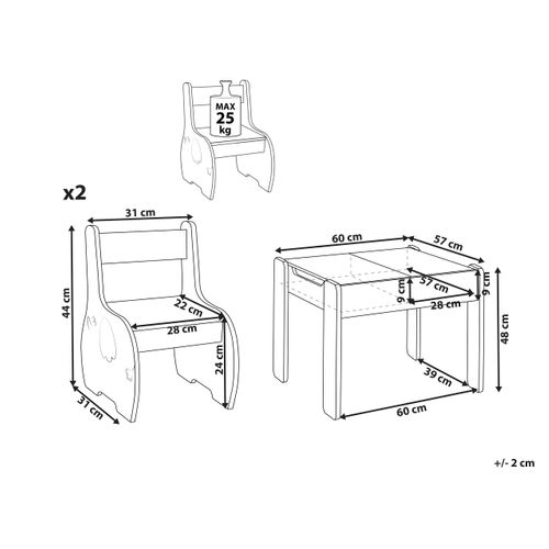 Table Et Chaises Pour Enfants Loyd Blanc