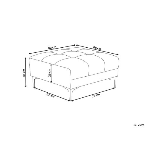 Ottoman Alnes Tissu Vert Foncé